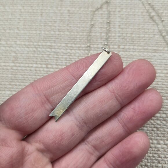 22 Inch Sterling Silver It Is Well With My Soul Pendant Necklace A6327 - Picture 3 of 6